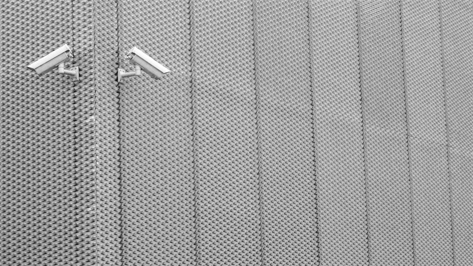 Dwie Szare Kamery Cctv Na ścianie - Fot. Mateusz Chodakowski